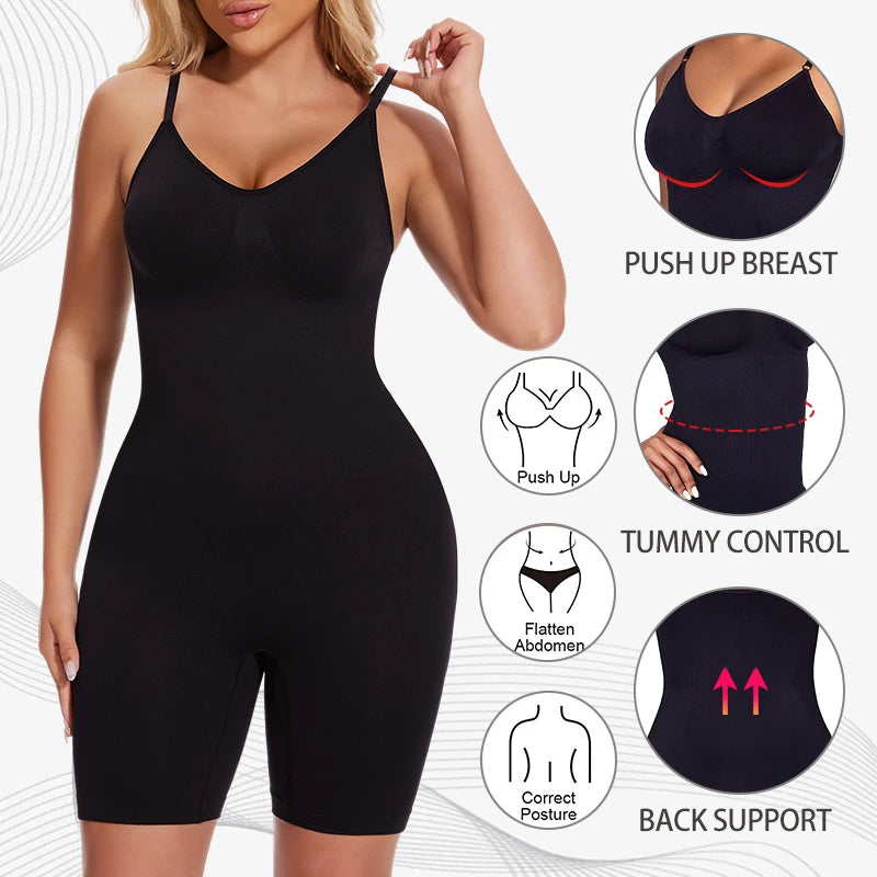 Shapewear Bodysuit Shorts | Tummy Control & Butt Lift