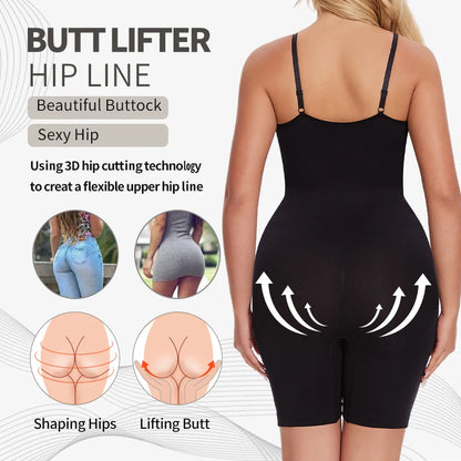 Shapewear Bodysuit Shorts | Tummy Control & Butt Lift