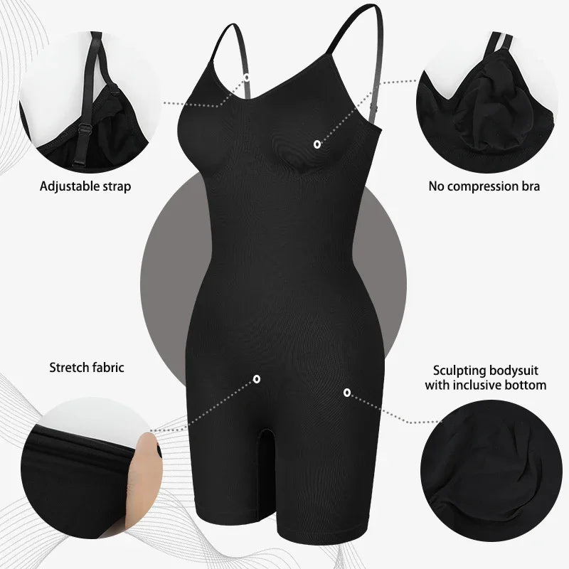 Shapewear Bodysuit Shorts | Tummy Control & Butt Lift